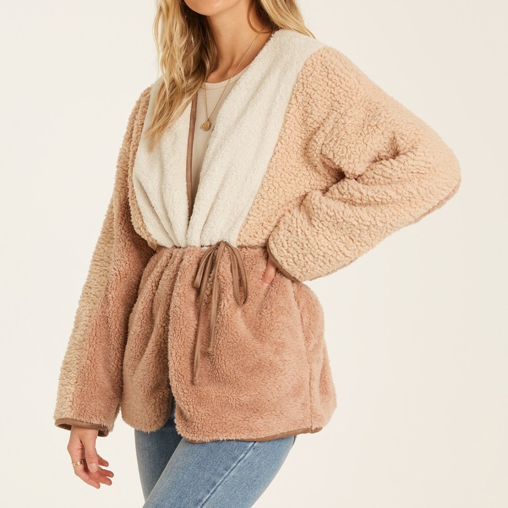 NWT Billabong Polar Opposite Faux Shearling Jacket